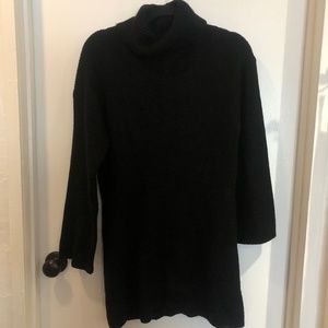 Abercrombie & Fitch Black Turtleneck Sweater Dress